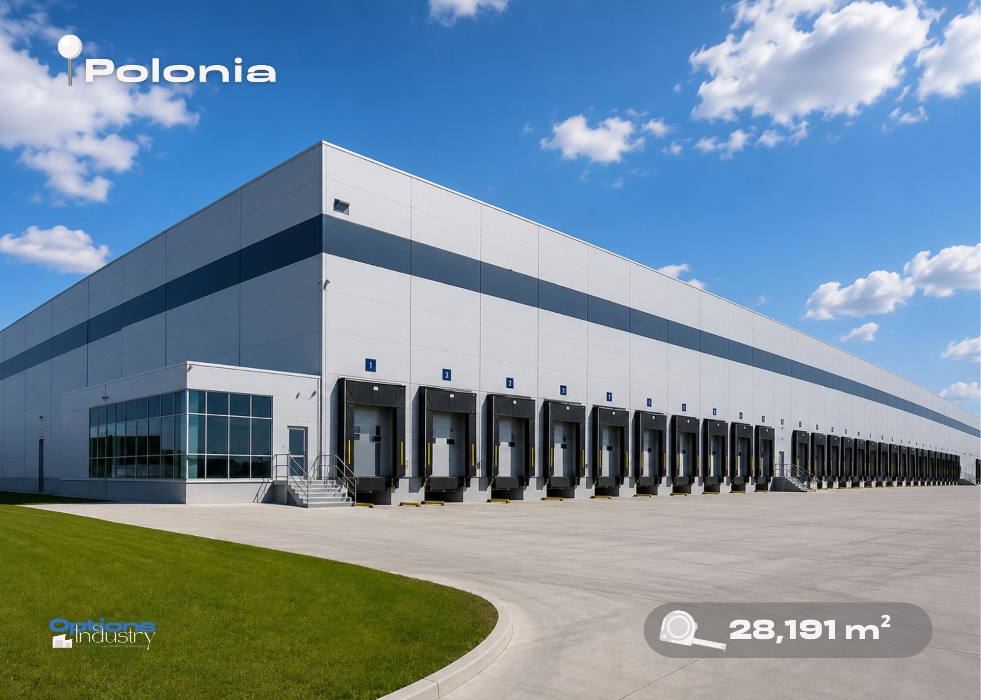 Industrial warehouse for rent in Polonia, Polonia