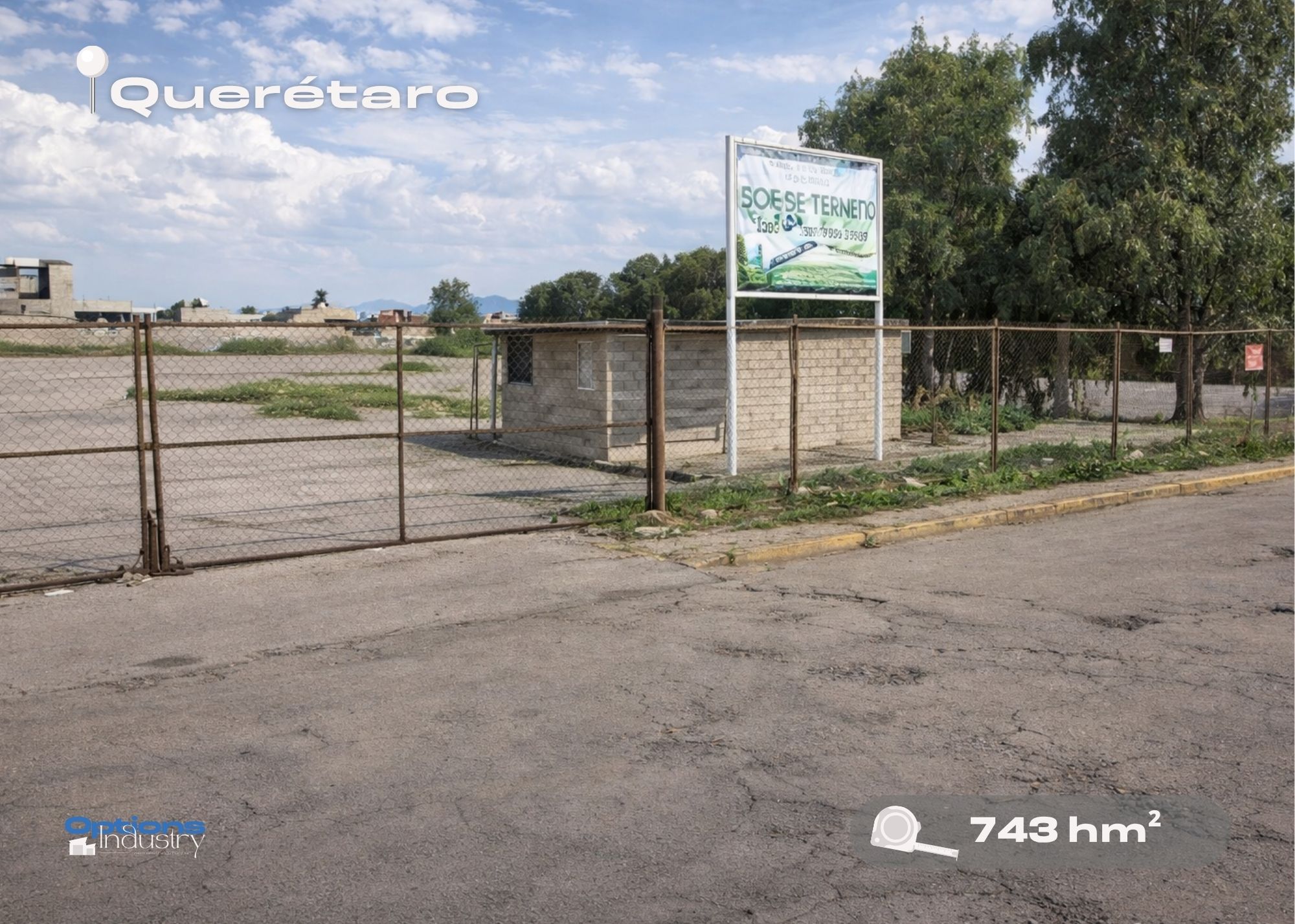 Industrial land for rent in El Marqués, Querétaro